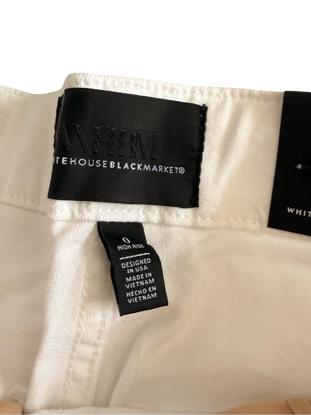 White House Black Market White High-Rise Waistband Pants - Picture 5 of 6